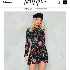 NASTY GAL FLORAL DRESS